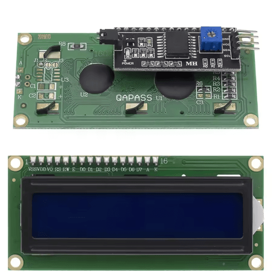 Module Afficheur LCD 1602 Rétroéclairé avec Adaptateur I2C